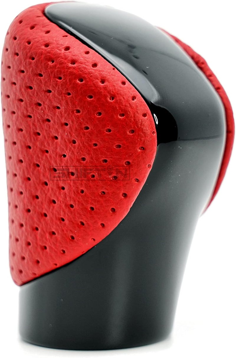 SHIFTIN Gear Shift Knob Shifter for Lexus ES GS GX is NX RC RX 200t 300 350 3450h 450hL 350L (Circuit Red Leather/Piano Black) - Image 4